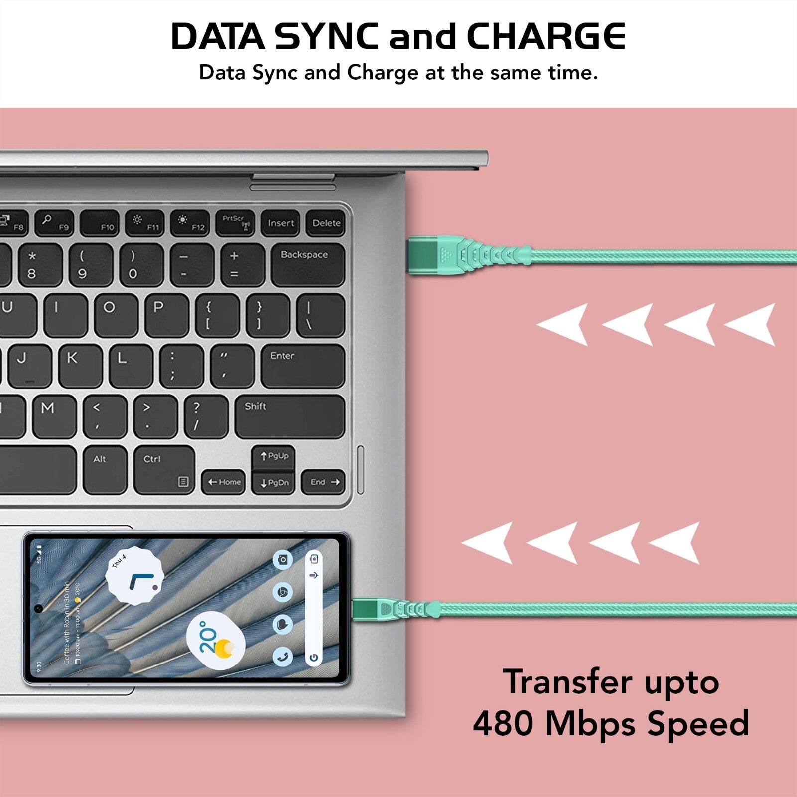 Heavy Duty USB Type C Charging Cable 2m & 3m