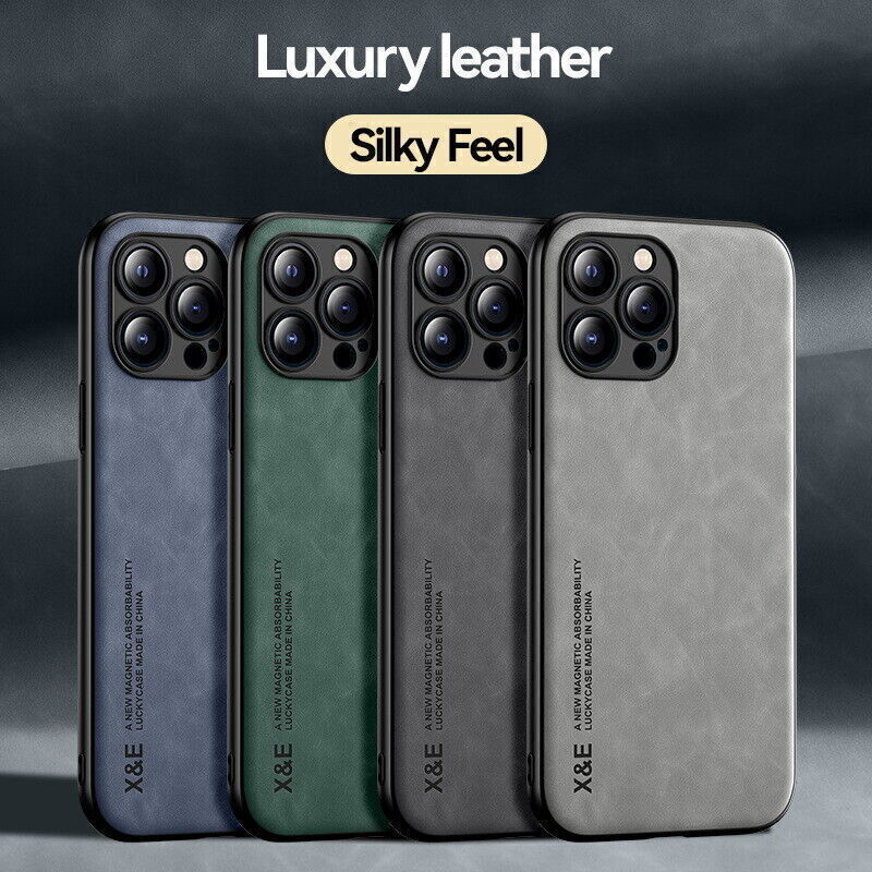 Shockproof Leather Magnetic Case For iPhone's