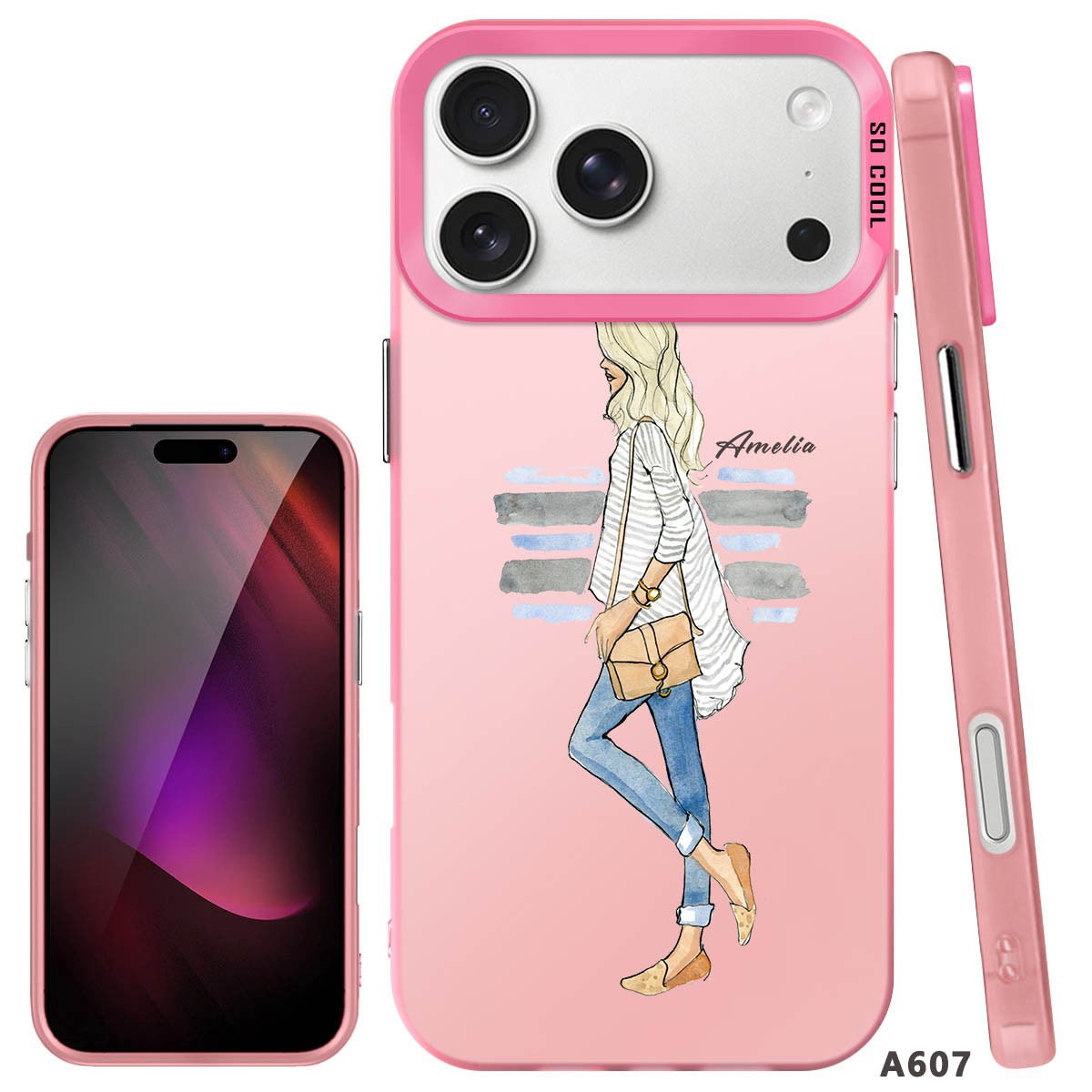 IPhone Case For iPhone 16 Pro 14 15 Pro Max 17e Customized Fashion Girls Cover