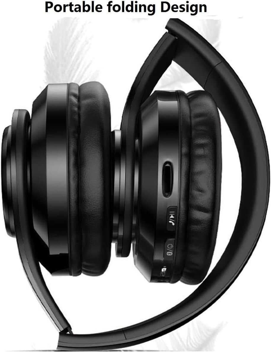 Wireless Bluetooth Headphones with Noise Cancelling Over-Ear Stereo Earphones UK