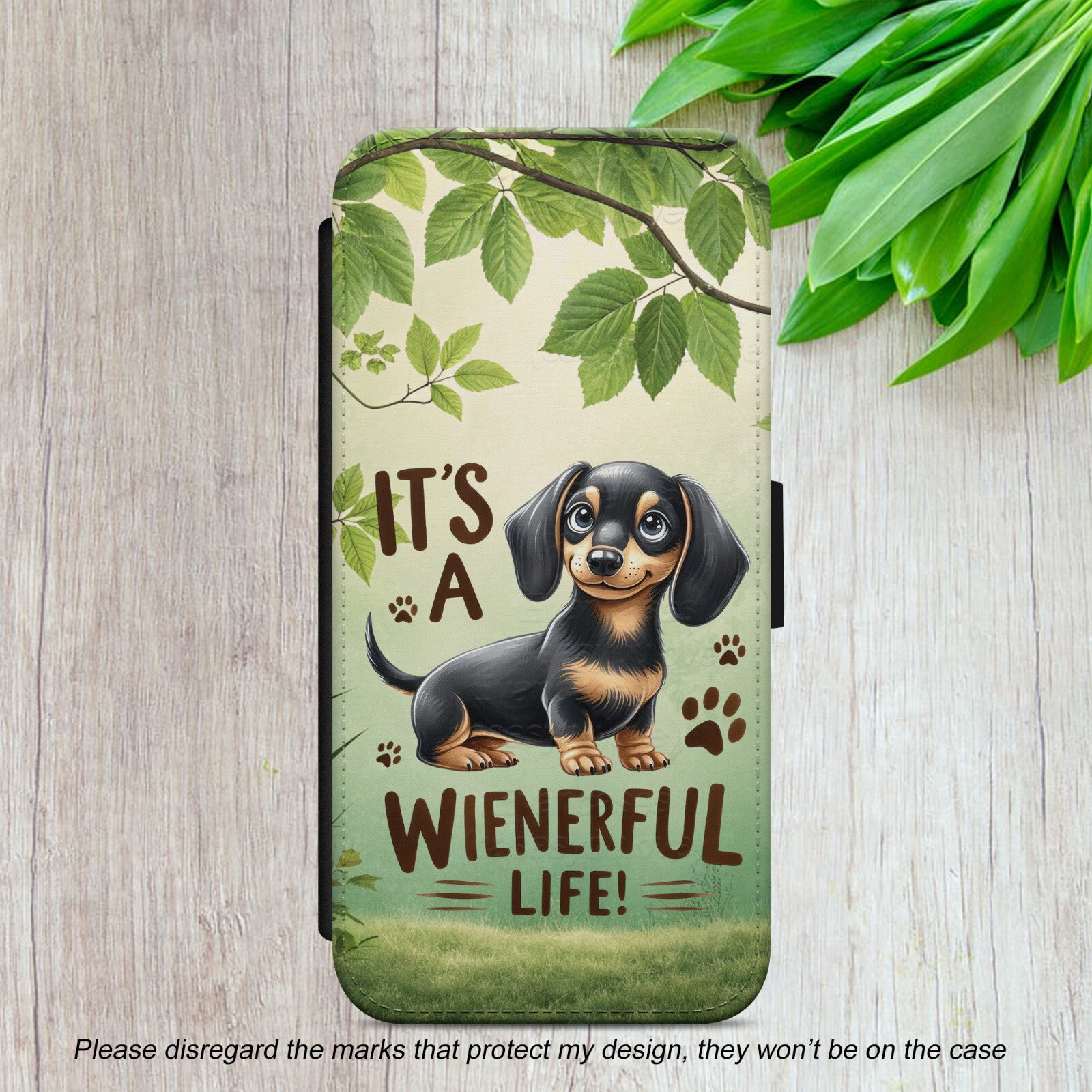 Sausage Dog Flip Case For iPhone Samsung Google