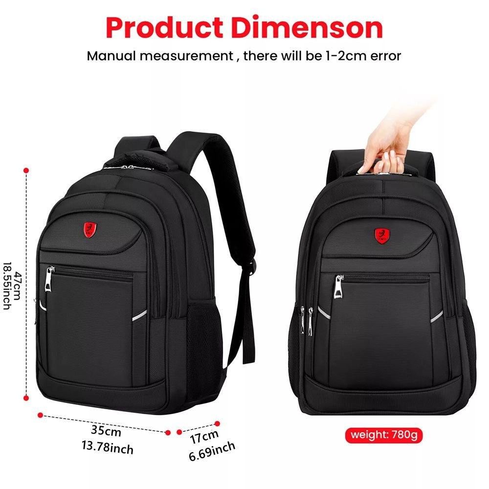 Laptop Backpack Waterproof Large Briefcase Rucksack Travel School Bag