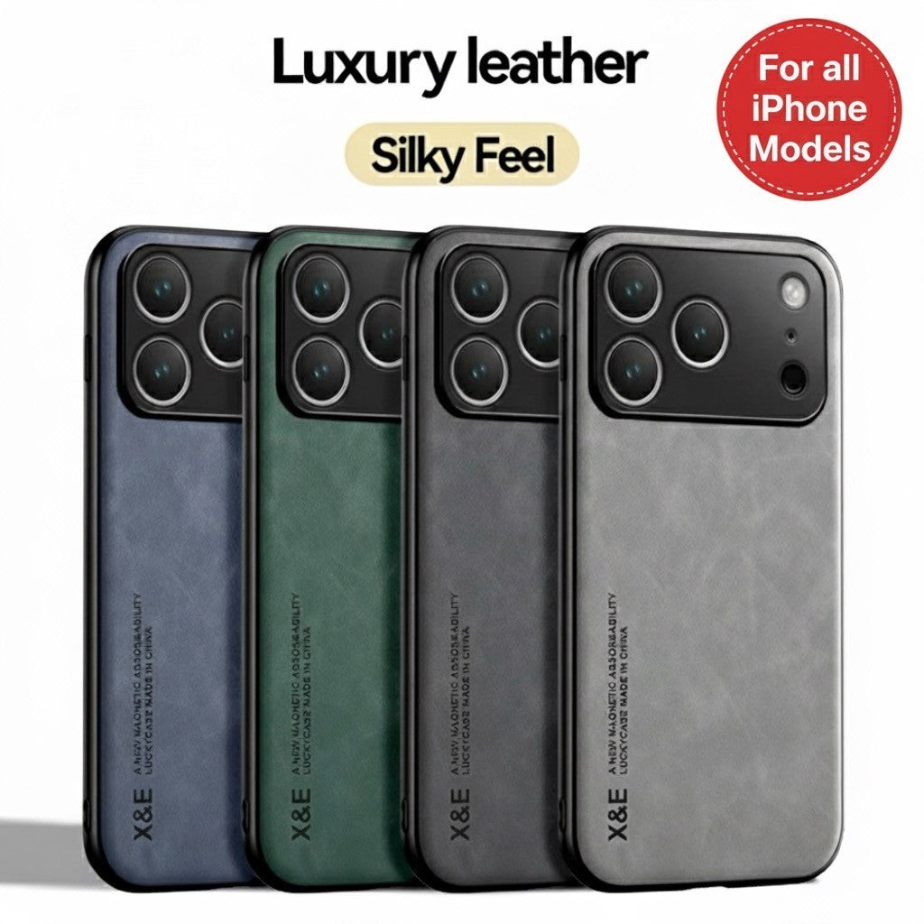 Shockproof Leather Magnetic Case For iPhone's