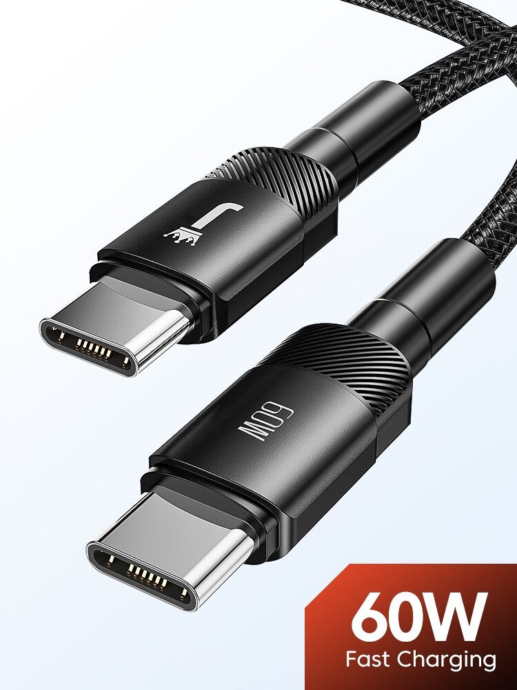 USB C to Type C Cable 3A 60W Fast Charger Braided Long Lead 0.25M 1M 2M 3M
