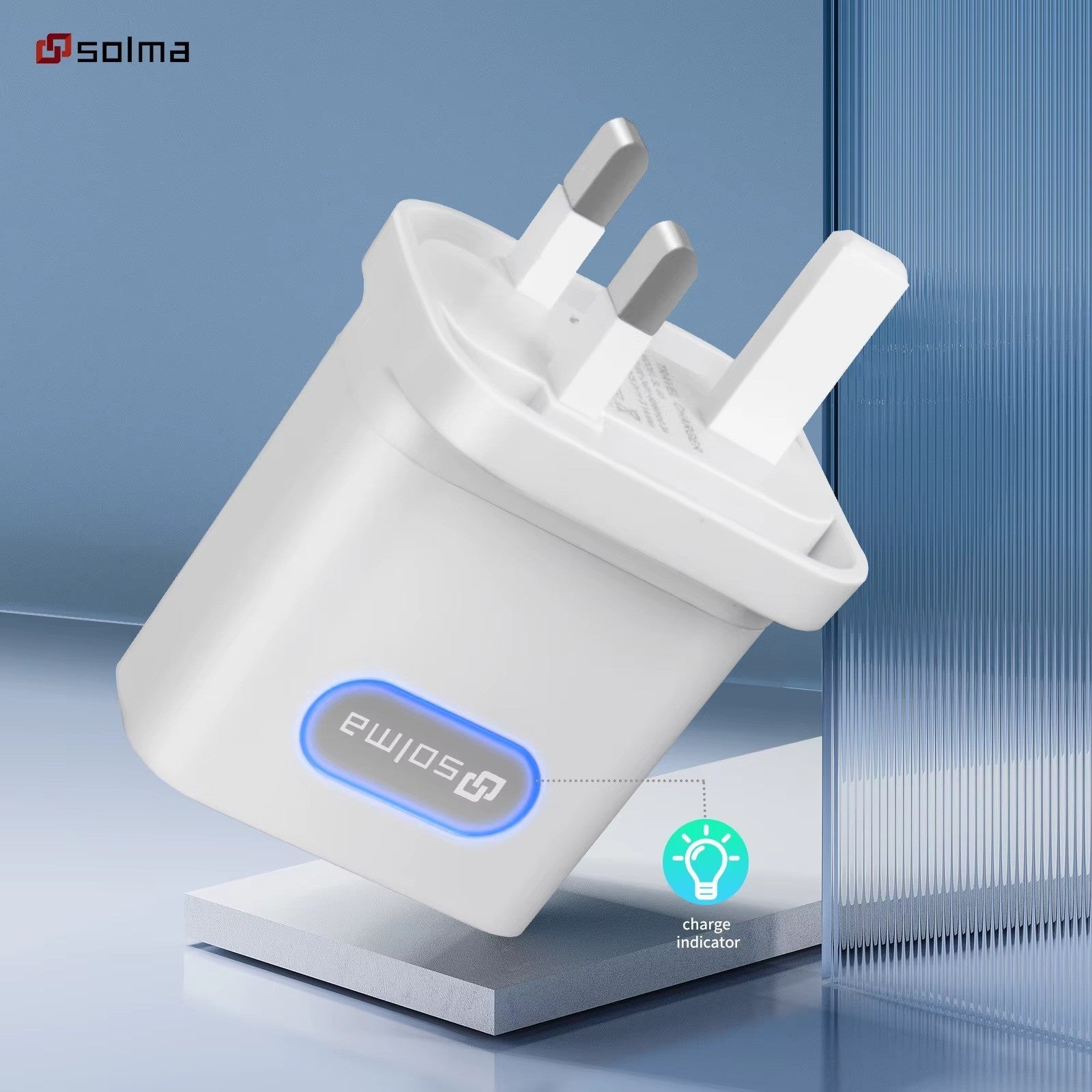 Universal UK Plug 3 Pin Wall Charger Adapter With 1/2 USB Ports Charging