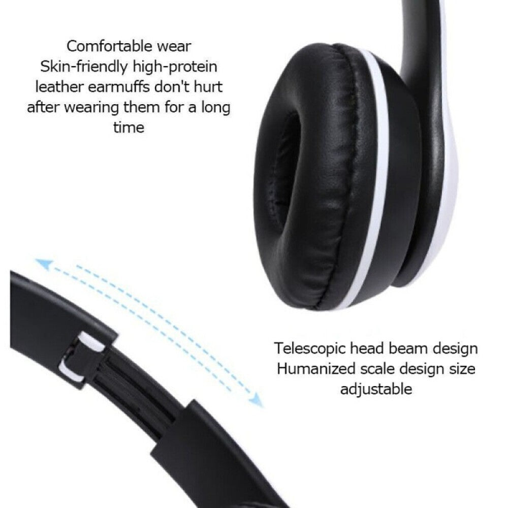 Wireless Bluetooth Headphones W/Noise Cancelling 5.1 P47 Gift