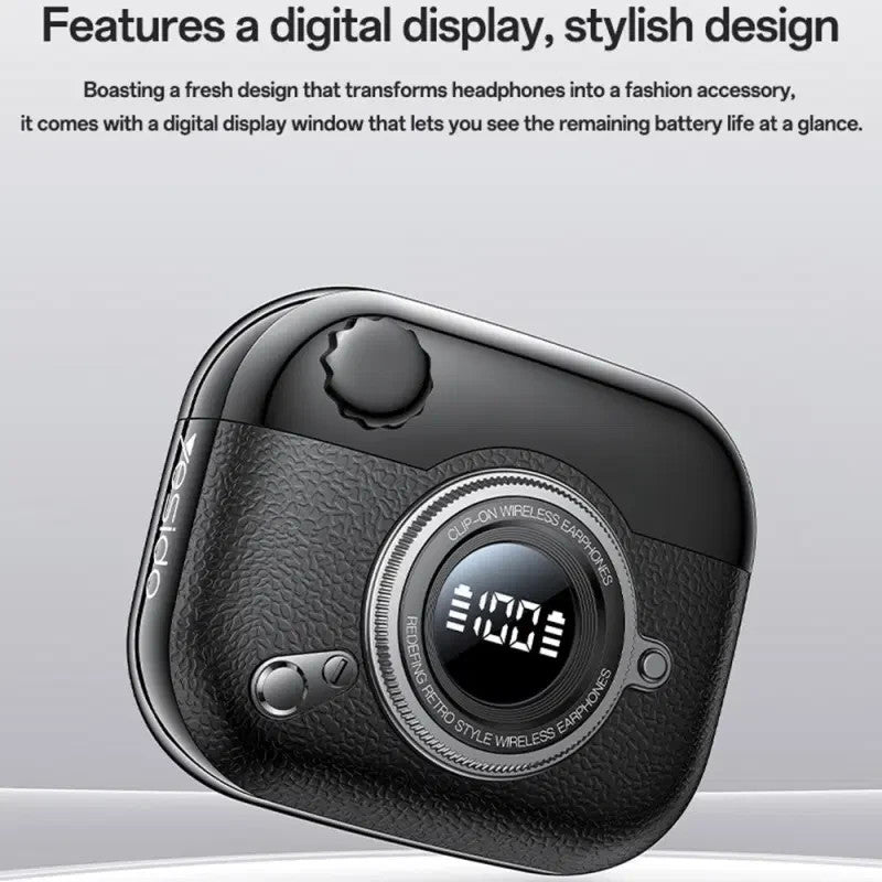 Wireless Earbuds Clip On Bluetooth Headset Open Ear Earbuds For iPhone & Android
