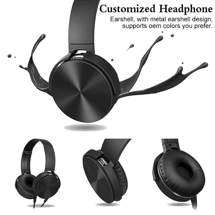 Wired Headphone HD Sound Bass HiFi Sound Music Stereo