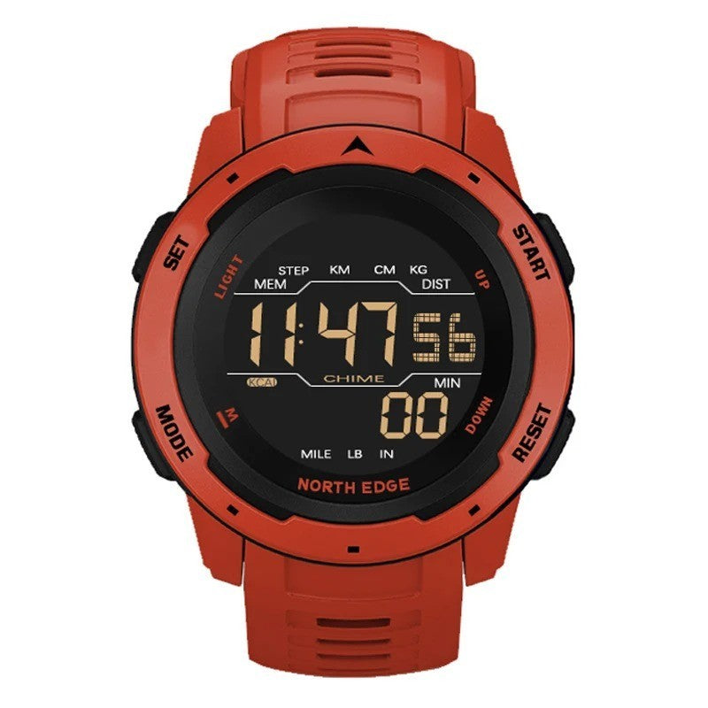 North Edge Digital Waterproof Pedometer Gift Men And Women Smart Watch Fitness