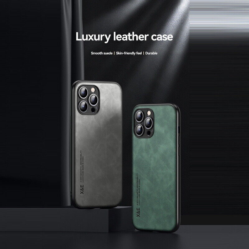 Shockproof Leather Magnetic Case For iPhone's