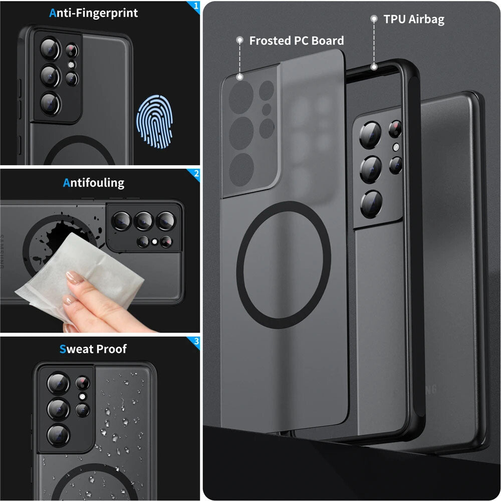 Shock Proof Magnetic Phone Case For Samsung S Models
