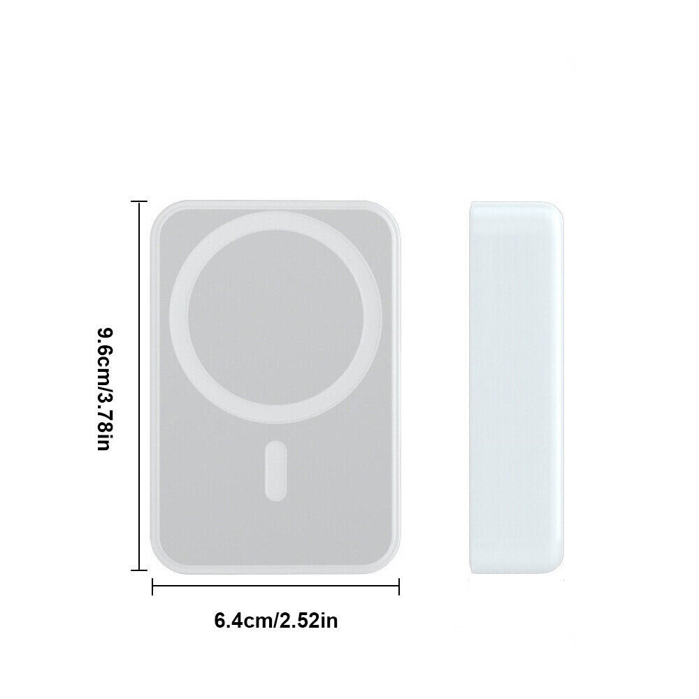 900000mAh Power Bank Magnetic Battery USB Pack Wireless Fast Charger for iPhone
