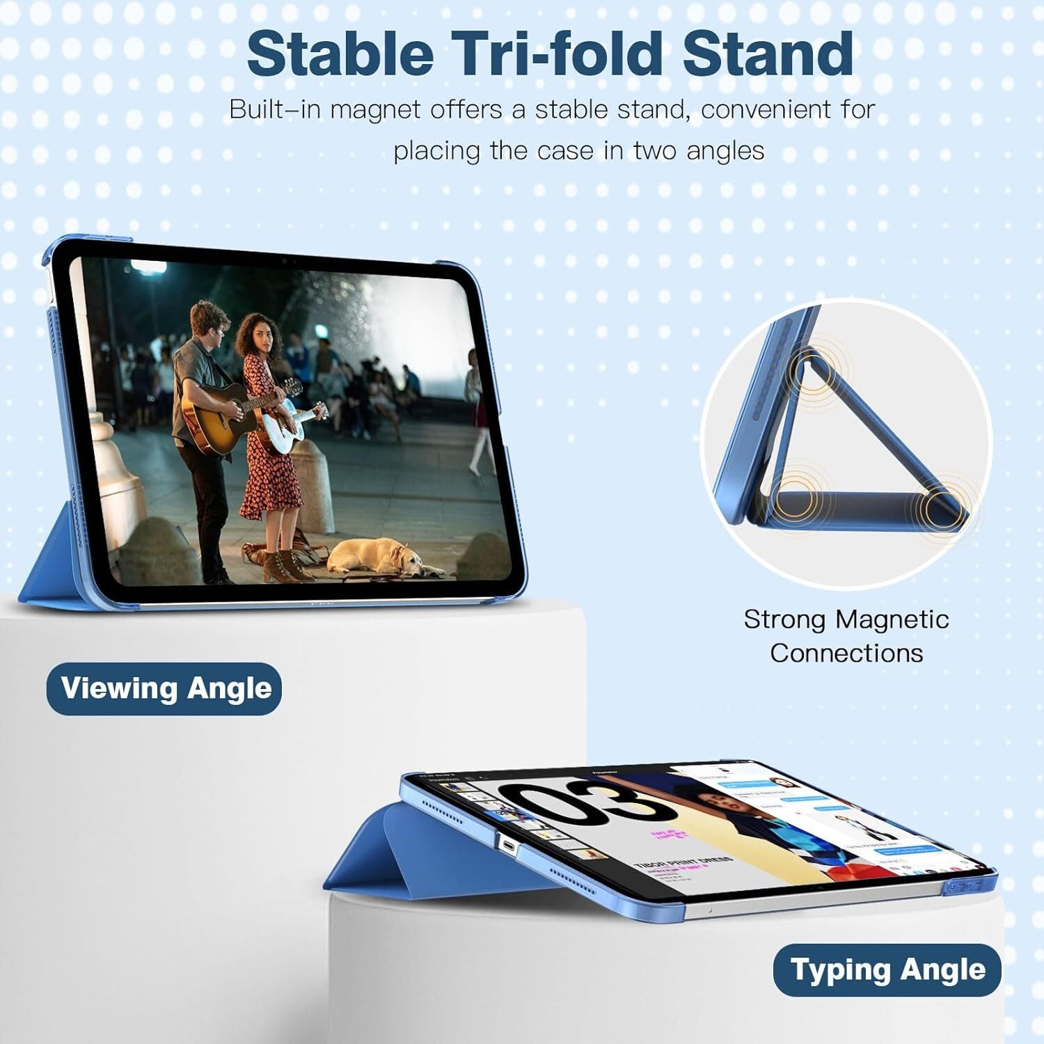 Leather Magnetic Smart Case for Apple iPad