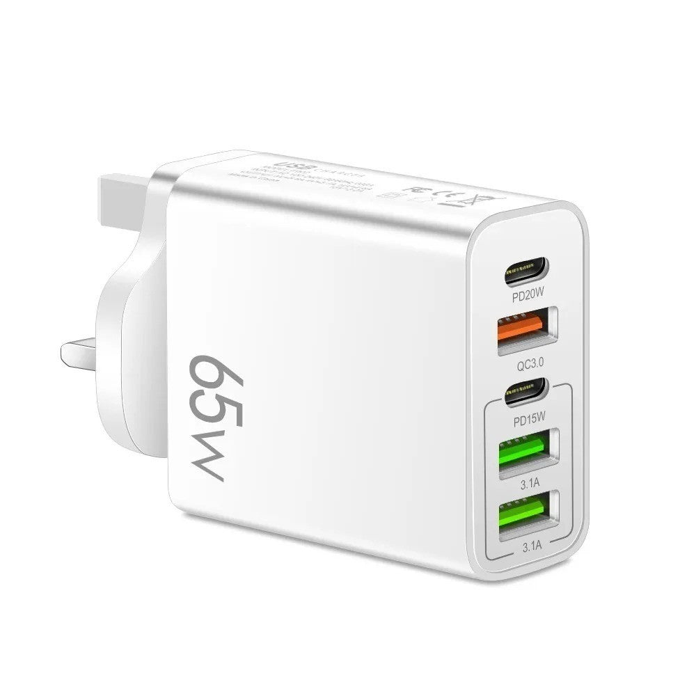UK PLUG Fast charger 5 Port USB type C