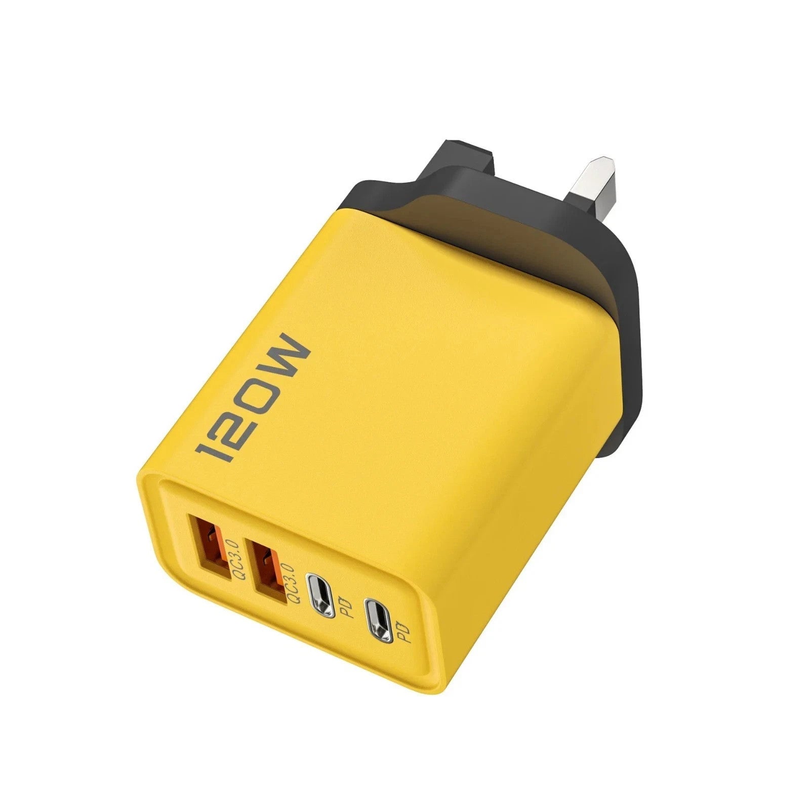 4-Port Phone Charger Plug UK Fast USB Quick Charge Type C PD plug iPhone Samsung