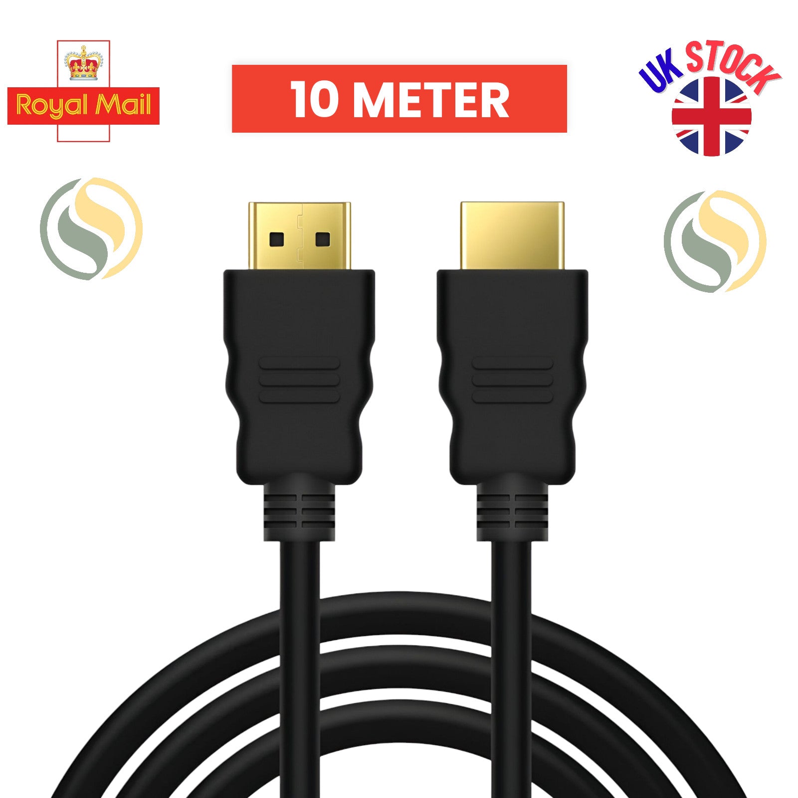 4K HDMI Cable 2.0 UltraHD High Speed 2160p 0.5m/1m/2m/3m/5m/10m/15m Premium Lead