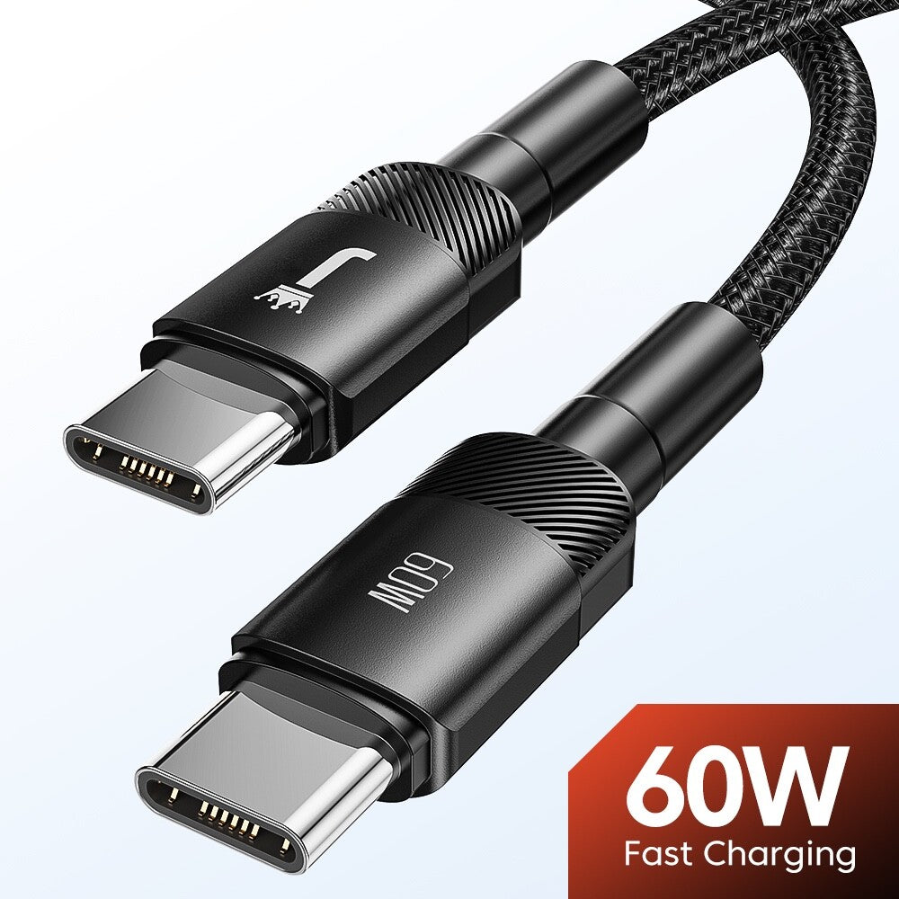 USB C to Type C Cable 3A 60W Fast Charger Braided Long Lead 0.25M 1M 2M 3M
