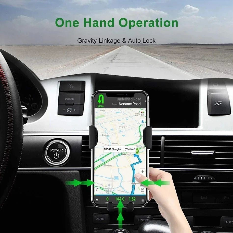 Wireless Car Fast Charging Automatic Clamping 30W Mount Phone Holder