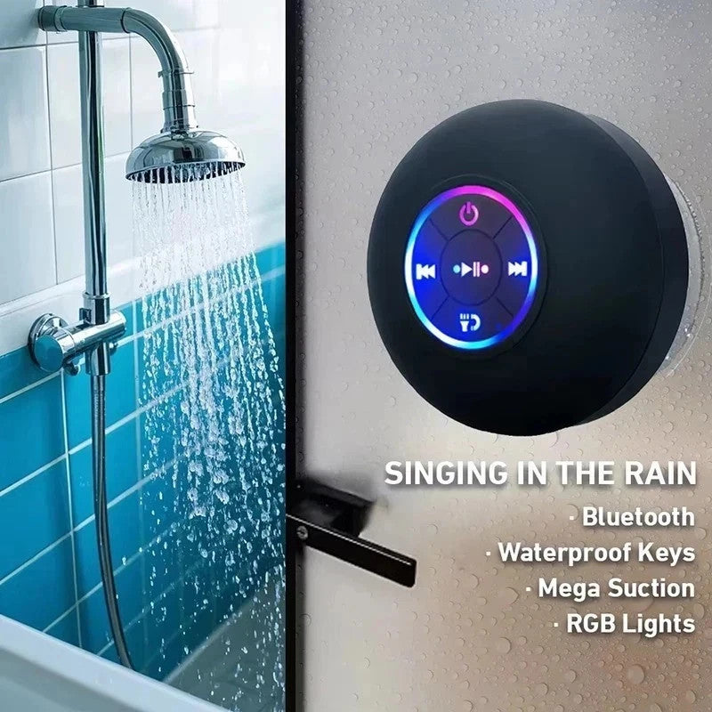 Waterproof Bluetooth Speaker Shower Suction Portable Wireless 10M
