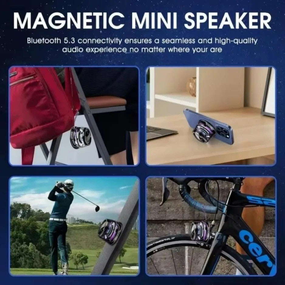 Bluetooth Speaker G200 Magnetic Ultra-Portable LED Wireless Speakers Mini RGB UK