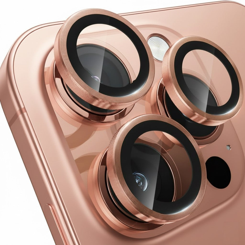 Camera LensGlass Protector Metal Ring for iPhone 17 Pro 14Pro 15Pro 16Pro 17E 13