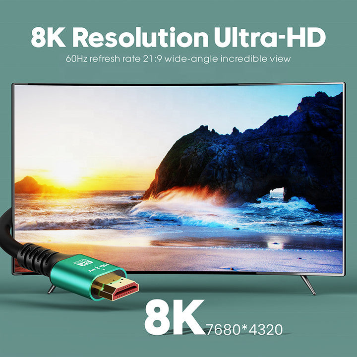 8K HDMI Cable 2.1 Ultra High Speed HDTV Lead 3D ARC 7680*4320P For SKY PS5 XBOX