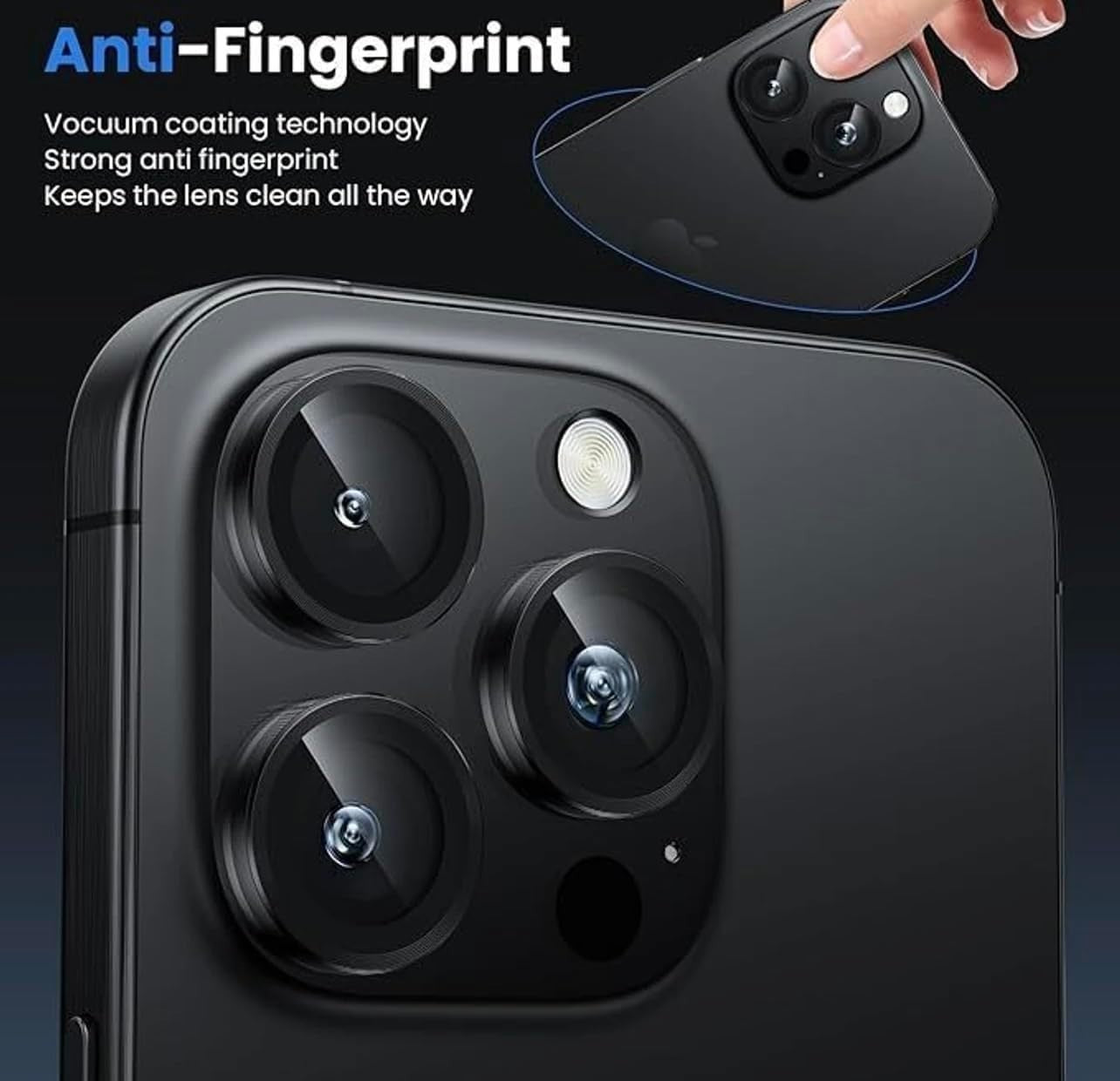 Camera LensGlass Protector Metal Ring for iPhone 17 Pro 14Pro 15Pro 16Pro 17E 13