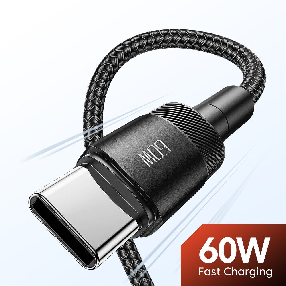 USB C to Type C Cable 3A 60W Fast Charger Braided Long Lead 0.25M 1M 2M 3M