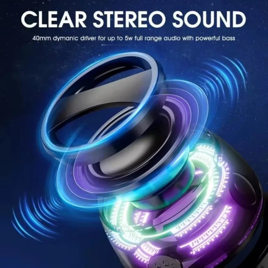 Bluetooth Speaker G200 Magnetic Ultra-Portable LED Wireless Speakers Mini RGB UK