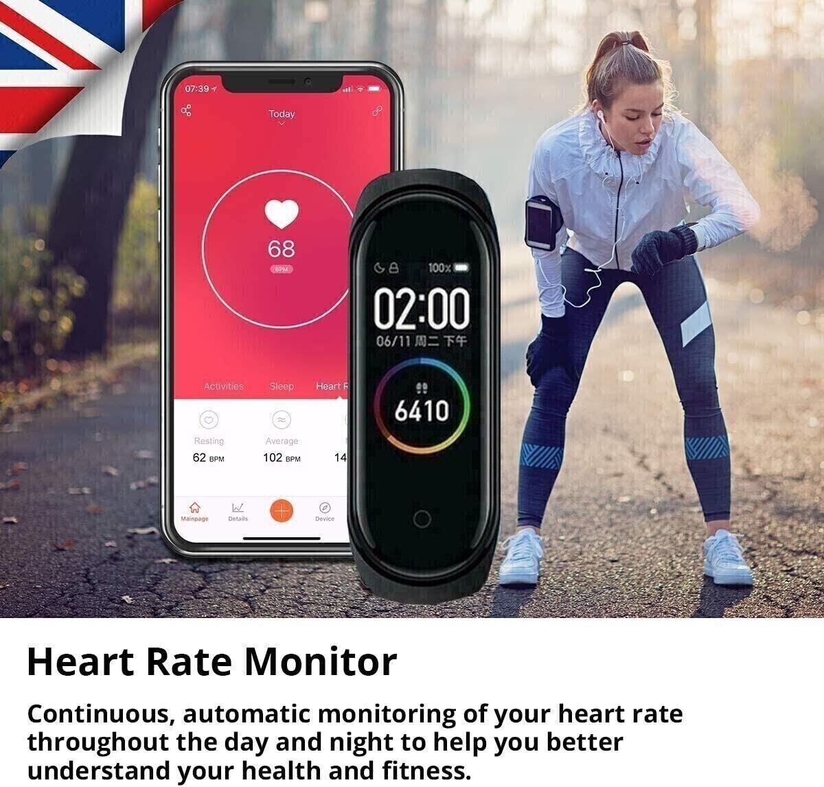 Fitbit Smart Watch Gym Band Fitness Tracker Heart Rate Monitor