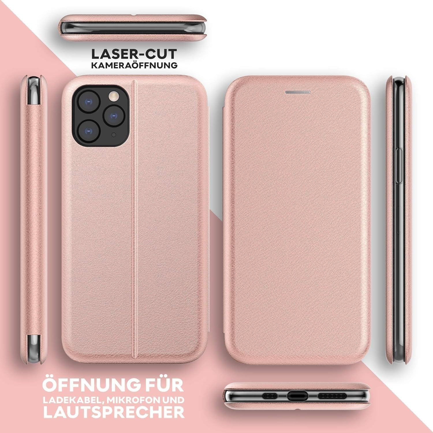 Leather Flip Card Wallet Case For iPhone 17 Pro Max 16Pro 17E 15Plus 14 13 SE XS