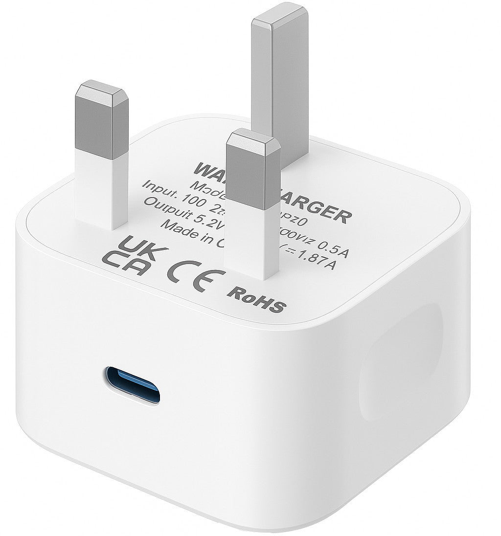 USB C Plug Fast Charger Charge 20W For iPhone 16 15 Pro Max Type Adapter Cable