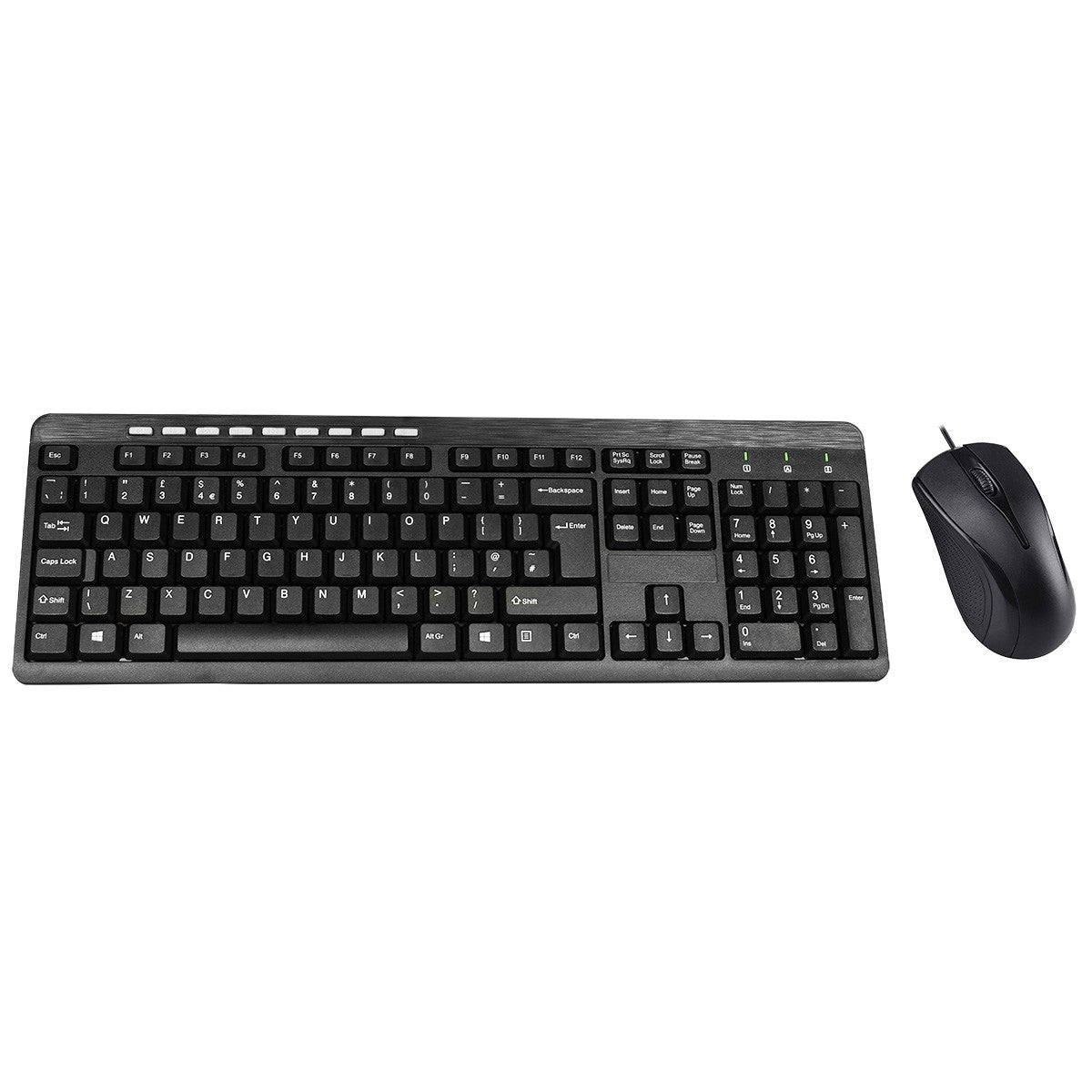 USB Wired Qwerty Keyboard And Mouse Set Combo Full-Size