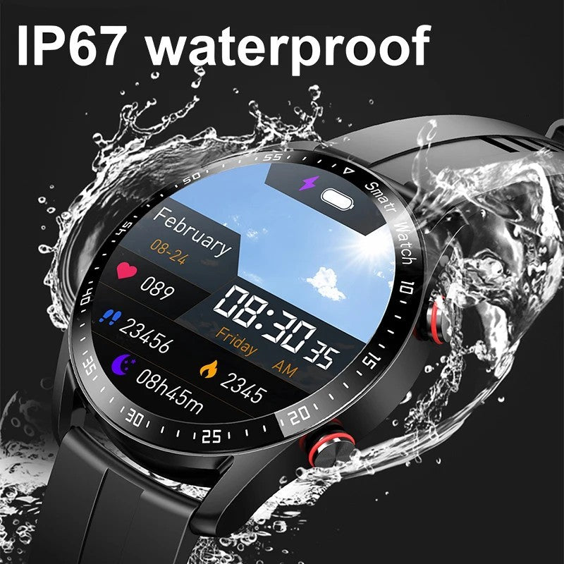 Mens Smart Watch Call Laser Health Blood Pressure Fitness Sports