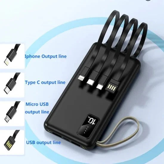 9000000mah Power Bank USB-C Pack Backup Battery Fast Charger For Mobile Phone