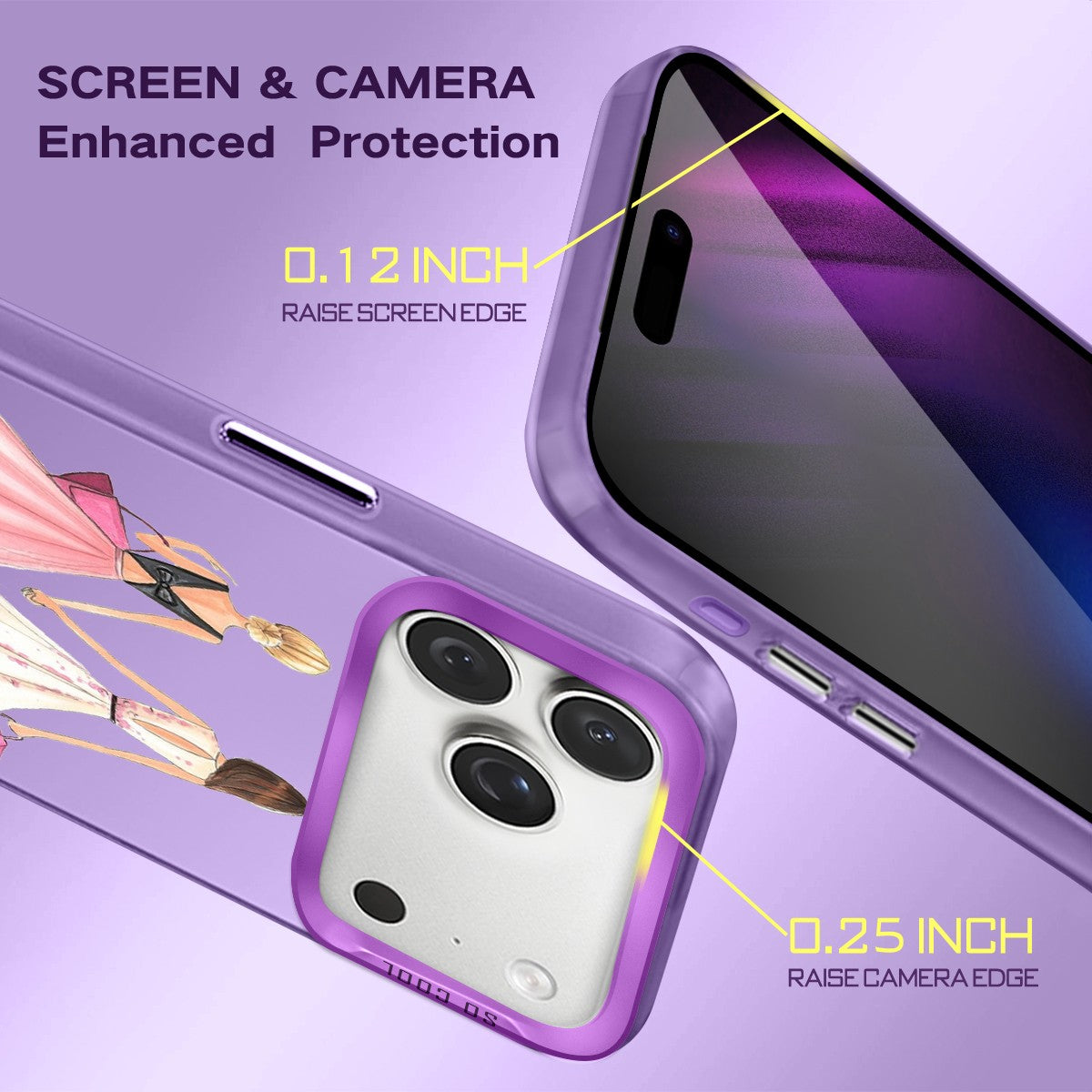 IPhone Case For iPhone 16 Pro 14 15 Pro Max 17e Customized Fashion Girls Cover