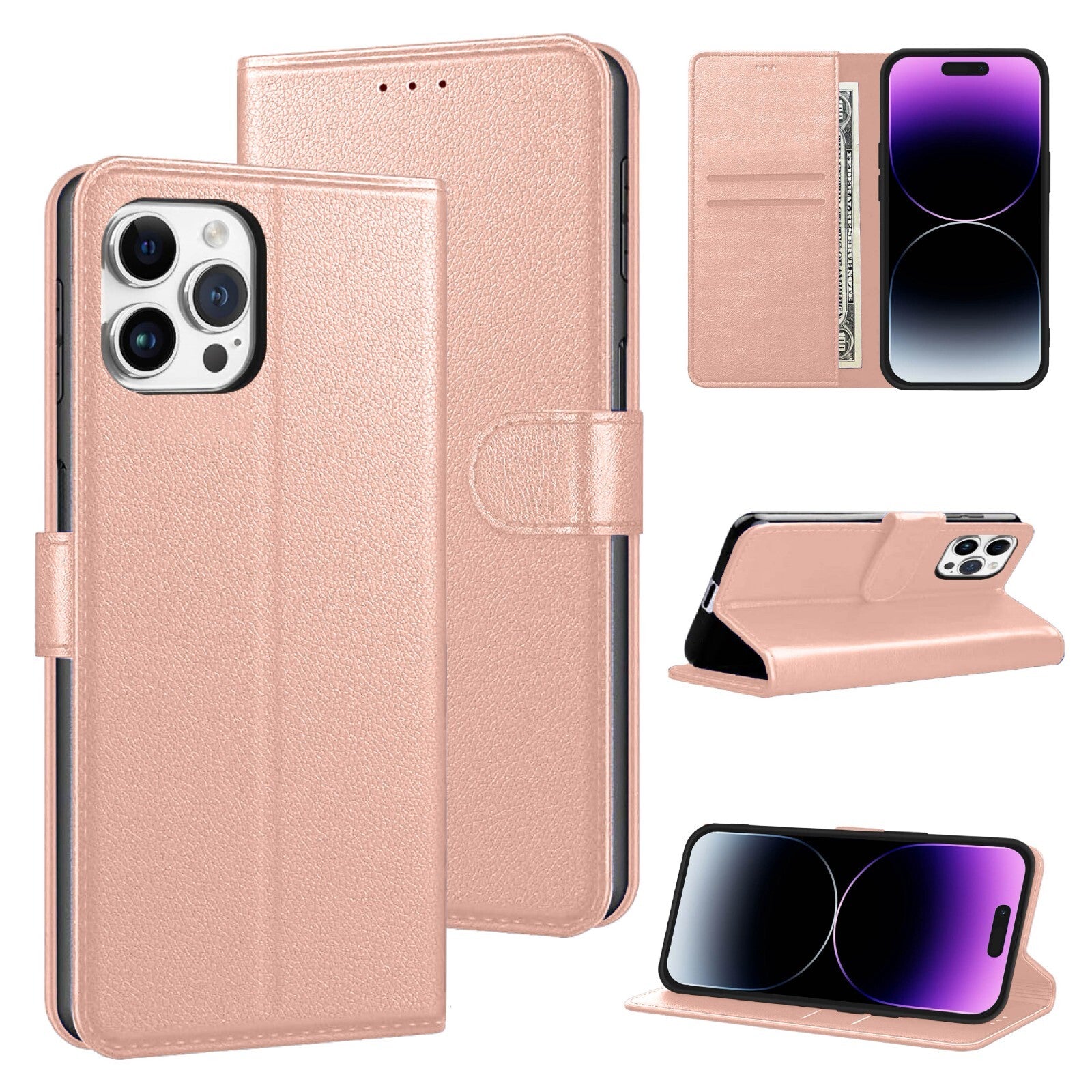 Case For iPhone 17 16 Pro Max Plus 15 14 13 12 11 XR 8 Leather Flip Wallet Cover