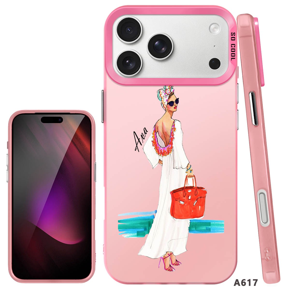 IPhone Case For iPhone 16 Pro 14 15 Pro Max 17e Customized Fashion Girls Cover