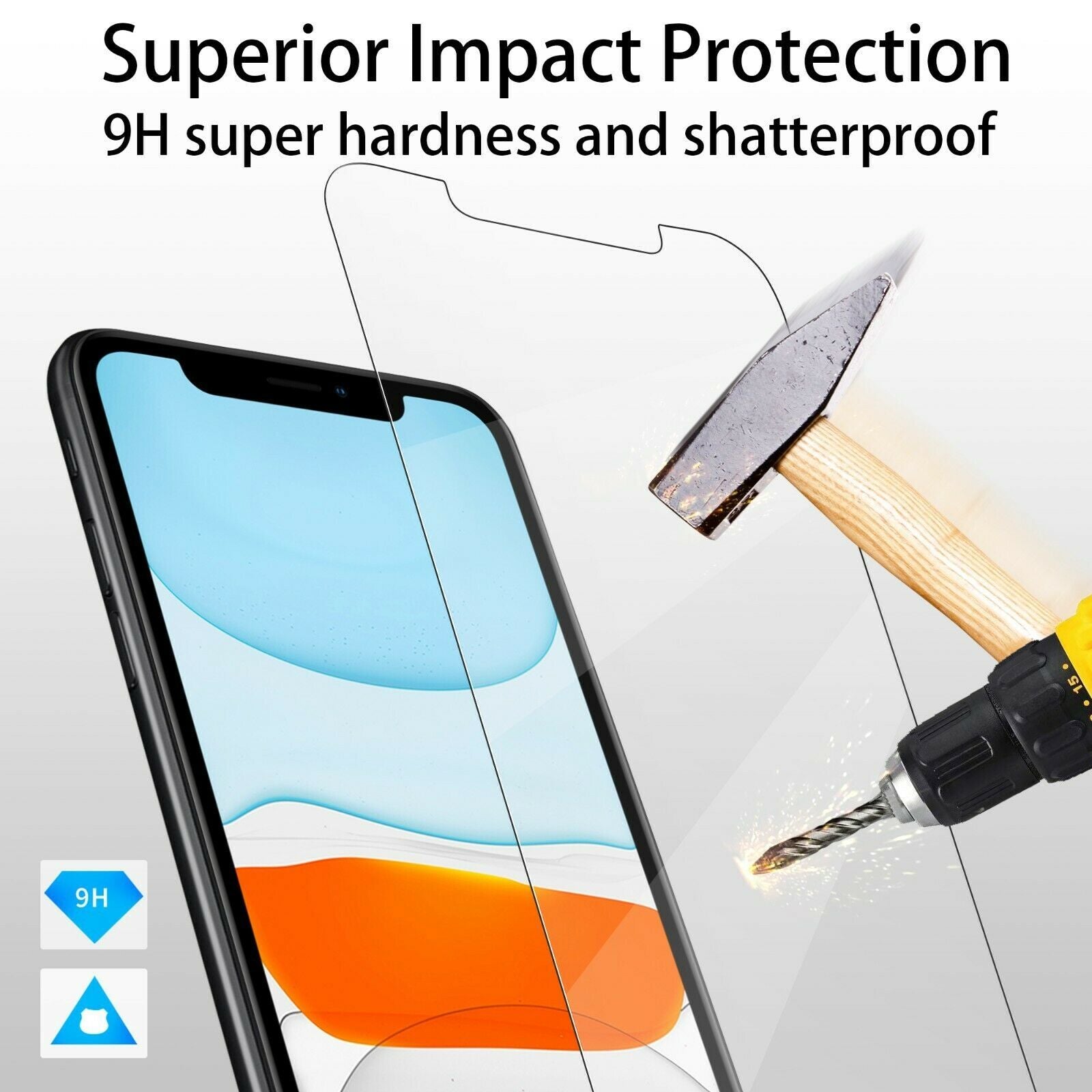 4x Tempered Glass Screen Protector For Apple iPhone