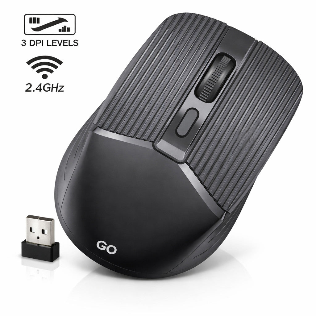 Wireless Slim USB Mouse Mini Optical For Pc Mac Laptop