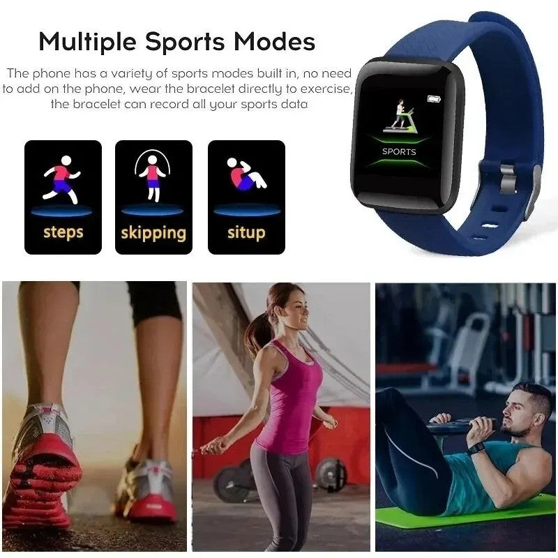 Smart Watch Men Women Fitness Tracker Blood Pressure Heart Rate Sport Watches UK