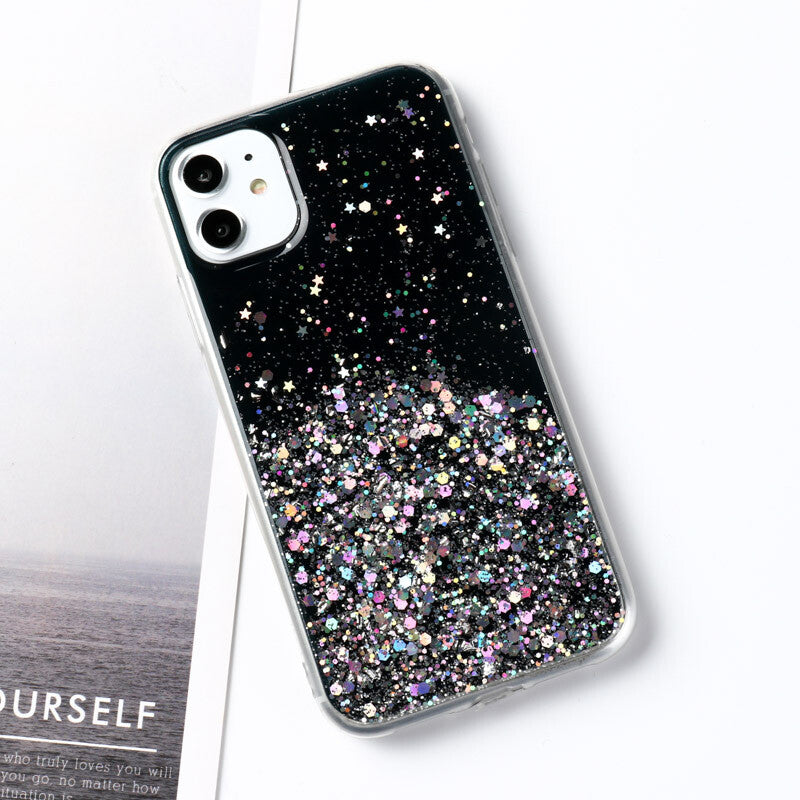 Glitter Case for iPhone 16 15 14 Pro Max 13 12 11 Plus 7 8 SE XR XS