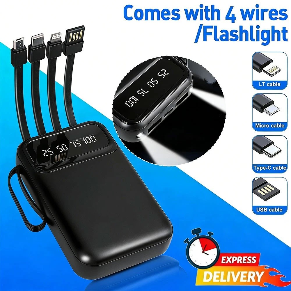 Power Bank 9000000mAh Fast charger Pack USB Battery External For Mobile Phone UK