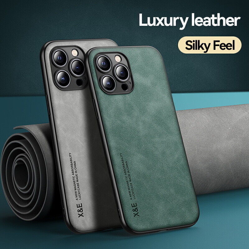 Shockproof Leather Magnetic Case For iPhone's