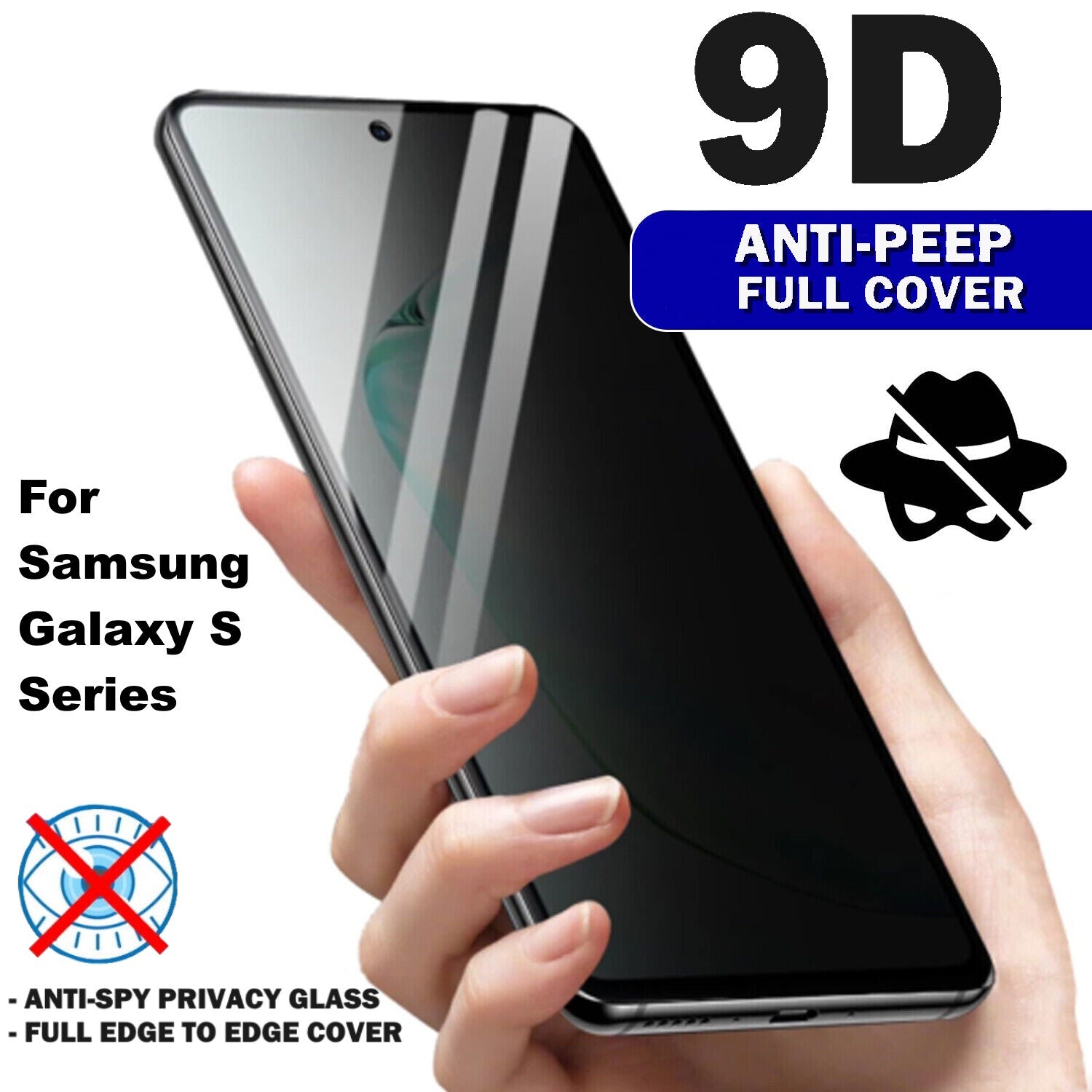 Privacy Tempered Glass Screen Protector For Samsung