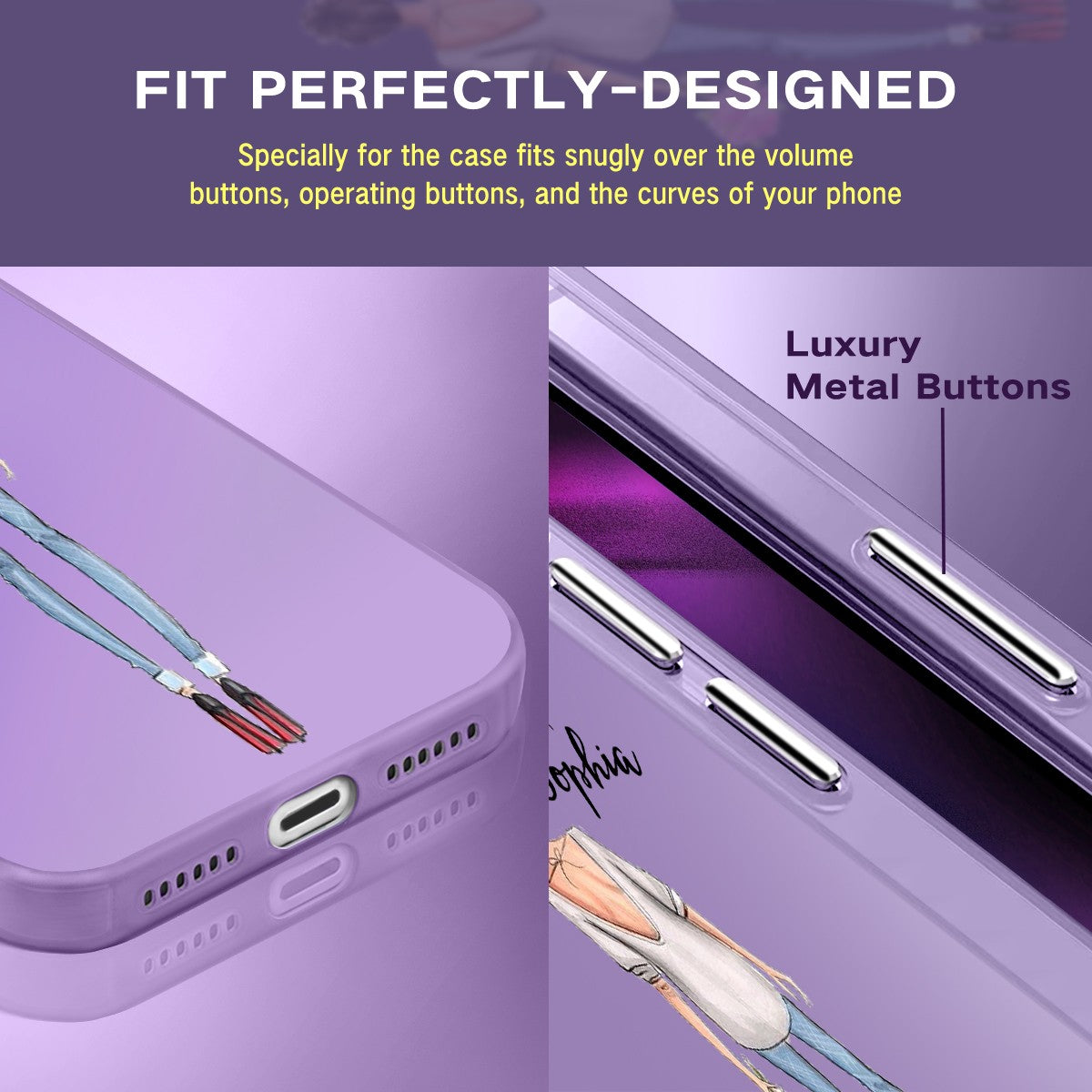IPhone Case For iPhone 16 Pro 14 15 Pro Max 17e Customized Fashion Girls Cover