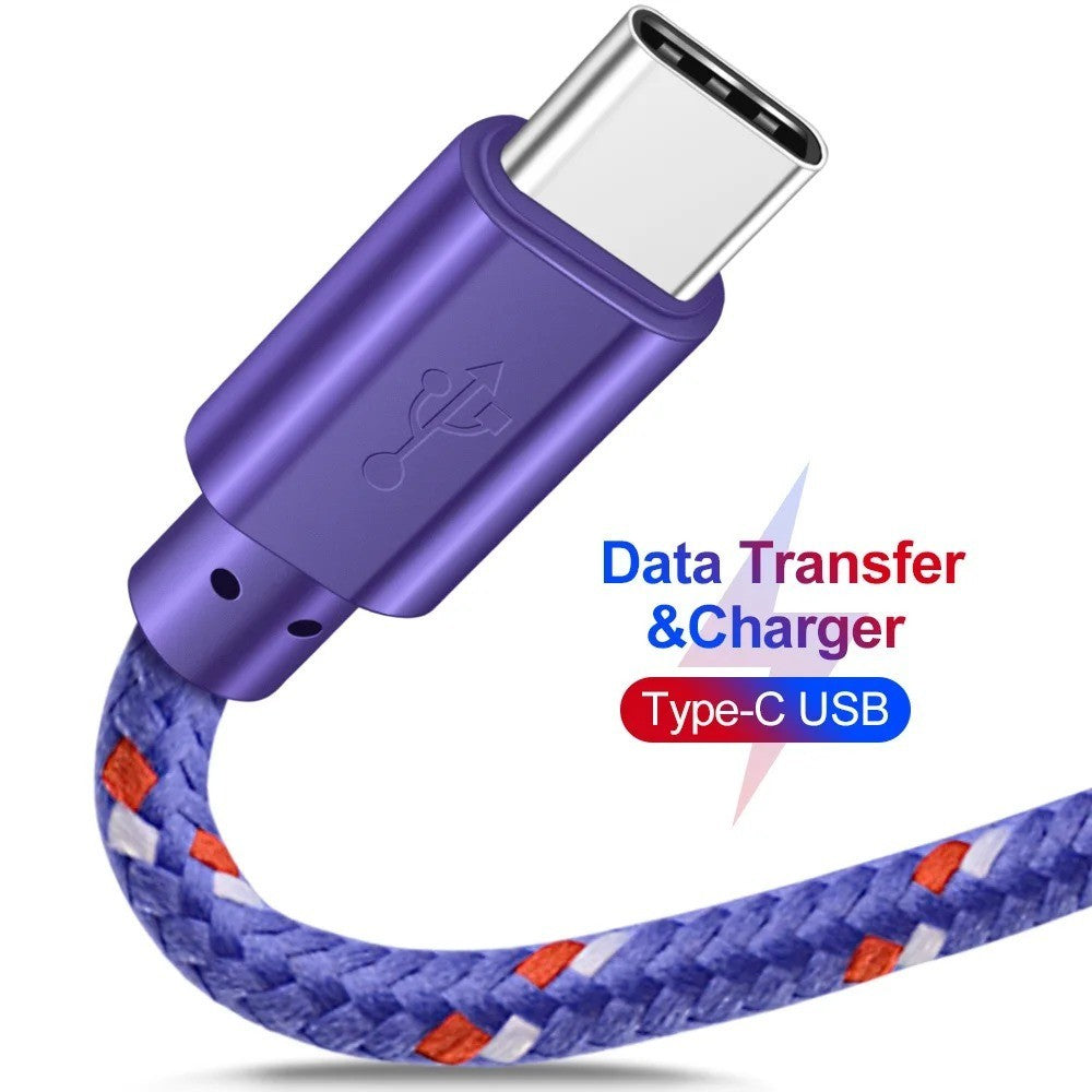 Heavy Duty USB Type C Fast Charging Cable 2m 3m