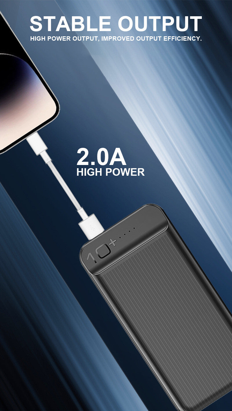 10000mAh Power Bank Portable Fast Charger Pack Battery 2 USB for Mobile Phone