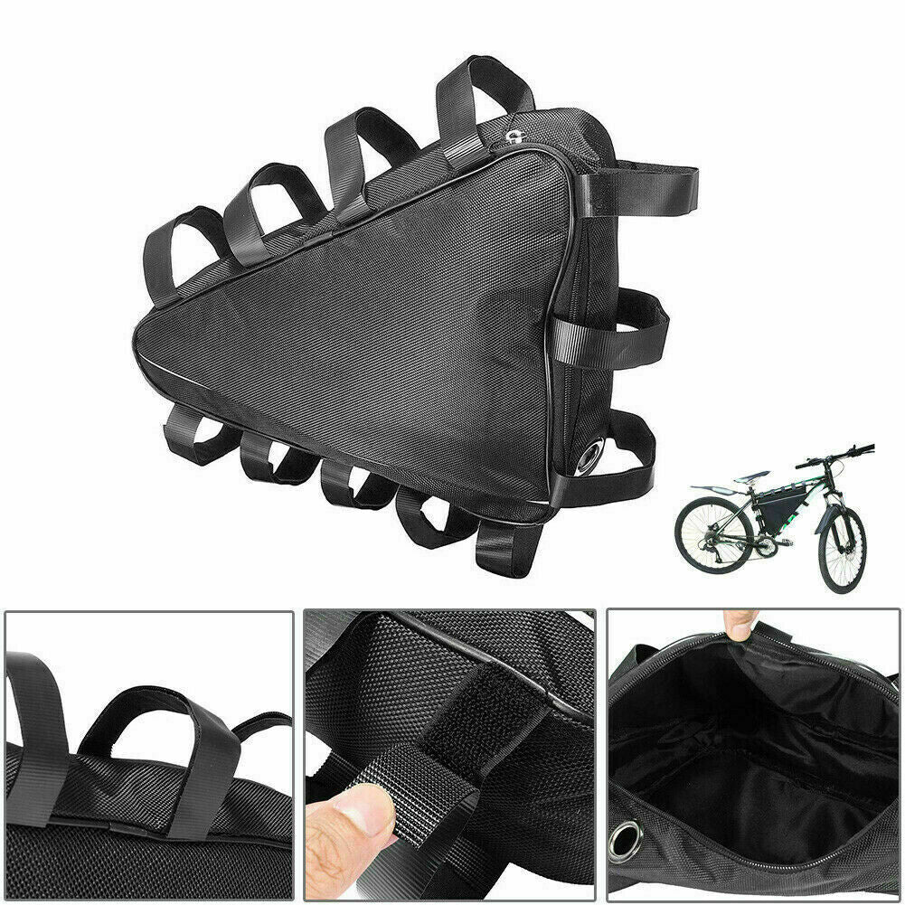 MTB Triangle Bag Electric Mountain Bike Li-Ion Battery Case Bicycle Frame S M L