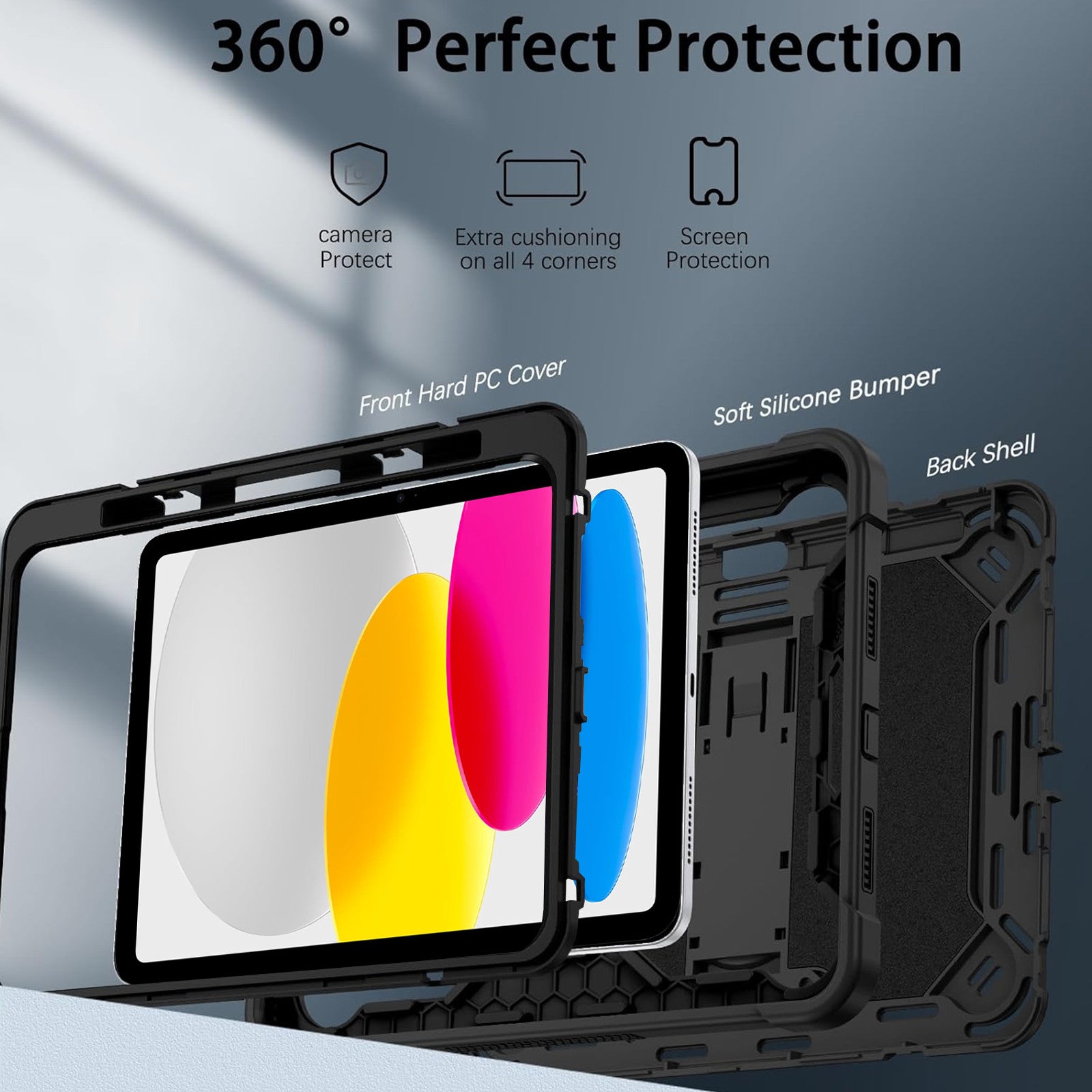 Shockproof Heavy Duty Tough Case for iPad